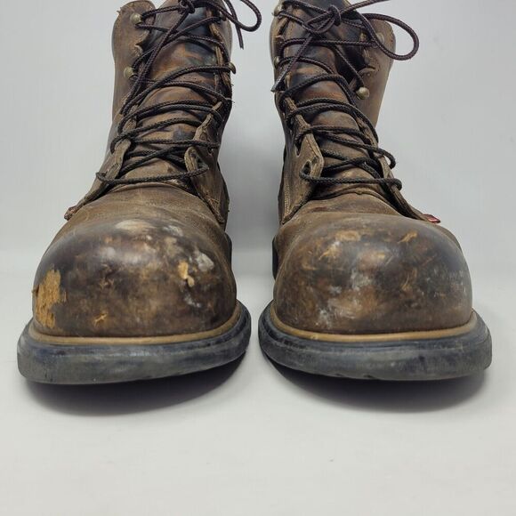 Red Wing Boots Mens 14 Brown Leather 2212 Steel Toe Work Safety DynaForce - Picture 4 of 11